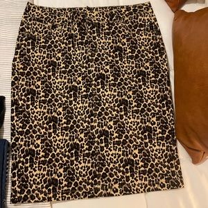 Cheetah pencil skirt size large